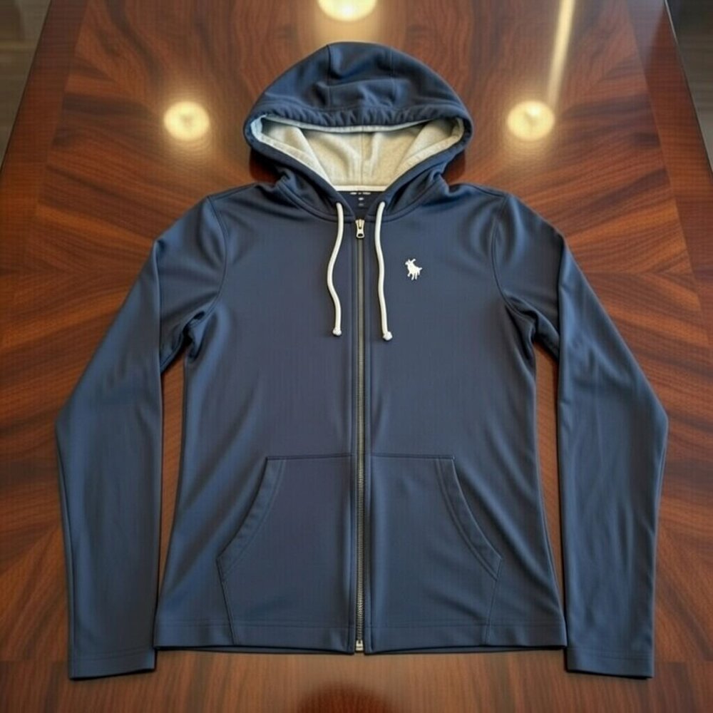 Blue Zipper Hoodie